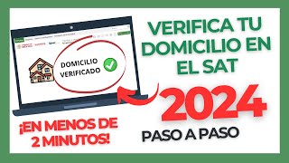 Cómo SOLICITAR LA VERIFICACIÓN DE DOMICILIO FISCAL  SAT 2024  Estatus domicilio NO LOCALIZADO [upl. by Aluap]