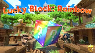 Lucky Block Rainbow  Minecraft Marketplace  Official Trailer [upl. by Imot]