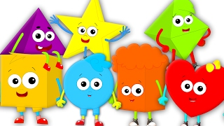 The Shapes song  Nursery Rhymes  Learn Shapes  Kids songs [upl. by Charlena]