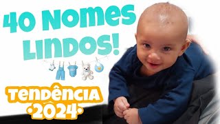 Nomes para bebê masculinos 40 nomes lindos e diferentes tendência 2024 para meninos [upl. by Drofub483]