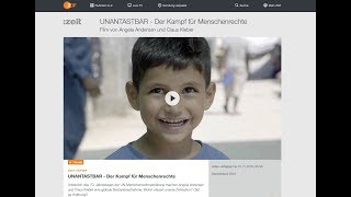 Unantastbar  Der Kampf für Menschenrechte ZDF 26112018 [upl. by Rekoob286]