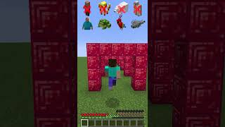 Will every Mob pass these Holes minecraft meme shorts [upl. by Margy]