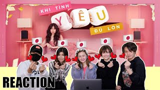 KHI TÌNH YÊU ĐỦ LỚN  HOÀNG THÙY LINH X DTAP X RTEE X PRUDENTIAL  Người Nhật Reaction [upl. by Glavin40]