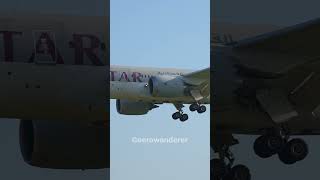 QATAR AIRWAYS B7878 landing at Chennai Airport shorts aviation plane b787 landing chennai [upl. by Ociram]