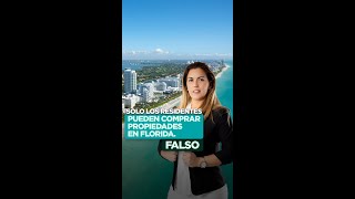 Solo los Residentes Pueden Comprar Propiedades en Florida ¡FALSO [upl. by Bakerman]