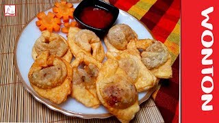 Fried Wonton  Bangladeshi Chinese Wonton Recipe  অনথন বানানোর পারফেক্ট রেসিপি [upl. by Ahsaek]