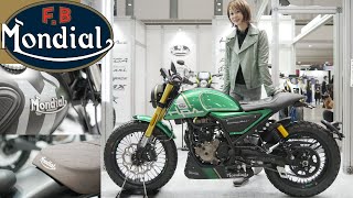 速報！FBモンディアル🇮🇹新モデル、新色がカッコ良すぎた。東京モーターサイクルショー [upl. by Jamieson]