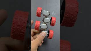 DIY 4 DC Motor Car Build Your Own Powerful Electric Toy Car shorts dcmotor motor experiment [upl. by Ataliah]