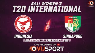 🔴 LIVE  Bali Womens T20 Series  Indonesia Women vs Singapore Women  Match 3 on 6th Nov at 1100am [upl. by Derry]