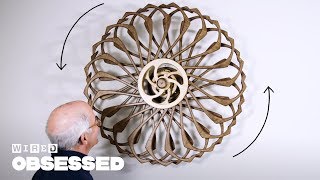 How This Guy Builds Mesmerizing Kinetic Sculptures  Obsessed  WIRED [upl. by Etteiluj990]