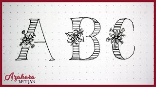 Curso de lettering  Lección 31 Letras con Flores en el Medio 🌸 [upl. by Llekcir219]