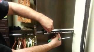 The Closet Doctor  How to Adjust Sliding Belt and Tie Racks [upl. by Candie667]