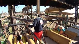 Dangerous Barracuda Water Slide at Aqualandia [upl. by Odlanir316]