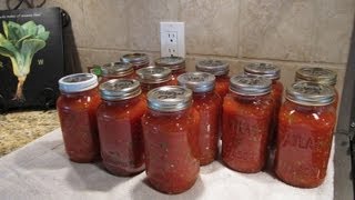 Spaghetti Sauce Canning the Easy Way [upl. by Novets936]