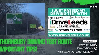 bradford Thornbury Driving Test Route Tips [upl. by Nifares]