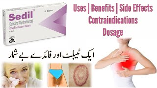 sedil tablet uses in urdu  cetirizine tablet  cetirizine dihydrochloride  sedil 10 mg tablet [upl. by Obeded]