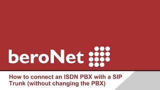 How to connect an ISDN PBX with a SIP Trunk [upl. by Tiebout]