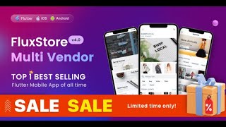 FluxStore MultiVendor app WCFM Dokan⚡️The latest demo Flutter ECommerce App [upl. by Iraj]