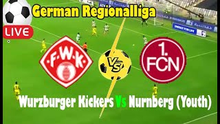 Live Football Wurzburger Kickers Vs Nurnberg Youth ll Live German Regionalliga [upl. by Ahron168]