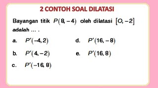 2 contoh soal dilatasi dan cara menghitung [upl. by Justus]