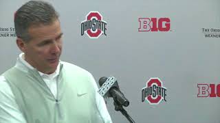 Ohio State football  Coach Urban Meyer says he did not fire offensive coaches Ed Warinner and [upl. by Anazraf]