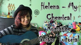 Helena  My Chemical Romance  Guitar Tutorial [upl. by Tennos]