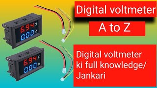 How to Use Digital voltmeter Digital voltmeter A to Z connectionVoltmeter connection [upl. by Safire]