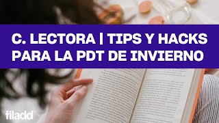 C Lectora  Salva la PDT  Tips secretos y qué priorizar [upl. by Tarrsus622]