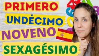 Los NÚMEROS ORDINALES del 1 al 100 en español  Clase de Gramática Española 🇪🇸 [upl. by Ajiam414]