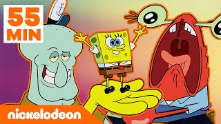 SpongeBob  GODZINA najlepszych scen z 11 sezonu SpongeBoba – Część 2  Nickelodeon Polska [upl. by Nylessoj]