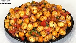 Makhana Chaat  Roasted Makhana Chaat For Weight Loss  Makhana Recipes  Healthy Snack Recipes [upl. by Wie]