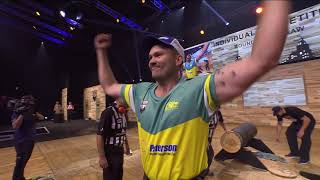 Hot Saw Laurence O‘Toole AUS  Liverpool UK 2018  STIHL Timbersports® [upl. by Aihsoem]