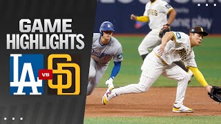 Dodgers vs Padres Game Highlights 32024  MLB Highlights [upl. by Yaniv625]