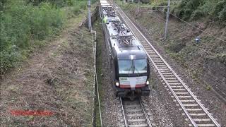 COMPILATION DI TRENI MERCI IN TRANSITO SUL SEMPIONE  SAB 10  10  2020 [upl. by Noraed]