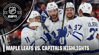 Matthews 5POINT GAME 🚨 Toronto Maple Leafs vs Washington Capitals  Full Game Highlights [upl. by Nnylkoorb]