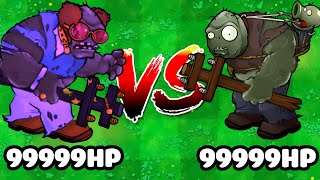 King Rampaging Disco Gargantuar VS King Zombie Random Who Will Win PVZ Hybrid Challenge [upl. by Yesteb]