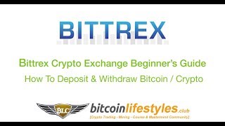 Bittrex Exchange Guide How To Deposit amp Withdraw Bitcoin  Cryptocurrencies [upl. by Aikemahs154]