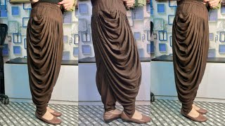 Dhoti Salwar Cutting and Stitching Very Easy Method 😊talentedrituinsan [upl. by Vaden]