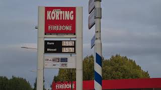 Fuel Prices in Hulst Netherlands October 17 2021 [upl. by Alrick995]