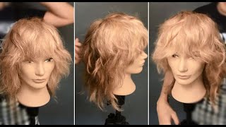 Shaggy Layered LobLong Bob Haircut Tutorial with Scissor amp Razor  Curtain Bangs Hairstyle [upl. by Aidil]