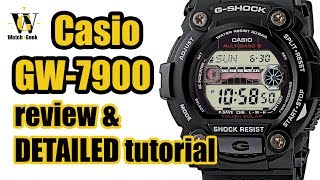 Casio GW 7900  module 3193 amp 3200 review amp tutorial on how to set up and use all the functions [upl. by Quill]