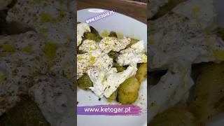 Keto brukselka z burratą przepis keto ketogar bezglutenu jedzenie dieta lowcarb [upl. by Shalom]