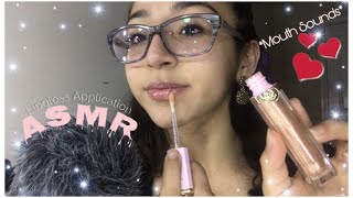 ASMR Layering Lipgloss Mouth Sounds amp Lipgloss Pumping 💄 😍 [upl. by Arty777]