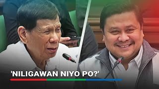 Duterte answers Garma Nagsisinungaling yang ggang yan  ABSCBN News [upl. by Kamillah]