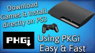 How To Install Games with PKGi on PS3 [upl. by Sisely]