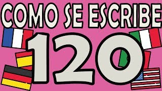 Como se Escribe el Número 120 [upl. by Holna]