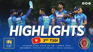 2nd T20I Highlights  Sri Lanka vs Afghanistan  MASSIVE 72Run Win [upl. by Ambros]