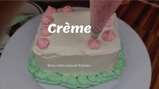 Crème pour décoration de gâteau juste 3 ingrédients Decoration cake cream just 3ingredients [upl. by Cavan]