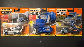 Opening Matchbox Working Rigs 2024 Cement Mixer Dump Truck Garbage Truck [upl. by Nuzzi]