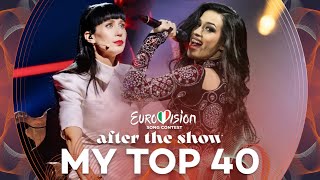 Eurovision 2022  My Top 40 After the Show [upl. by Nylave]